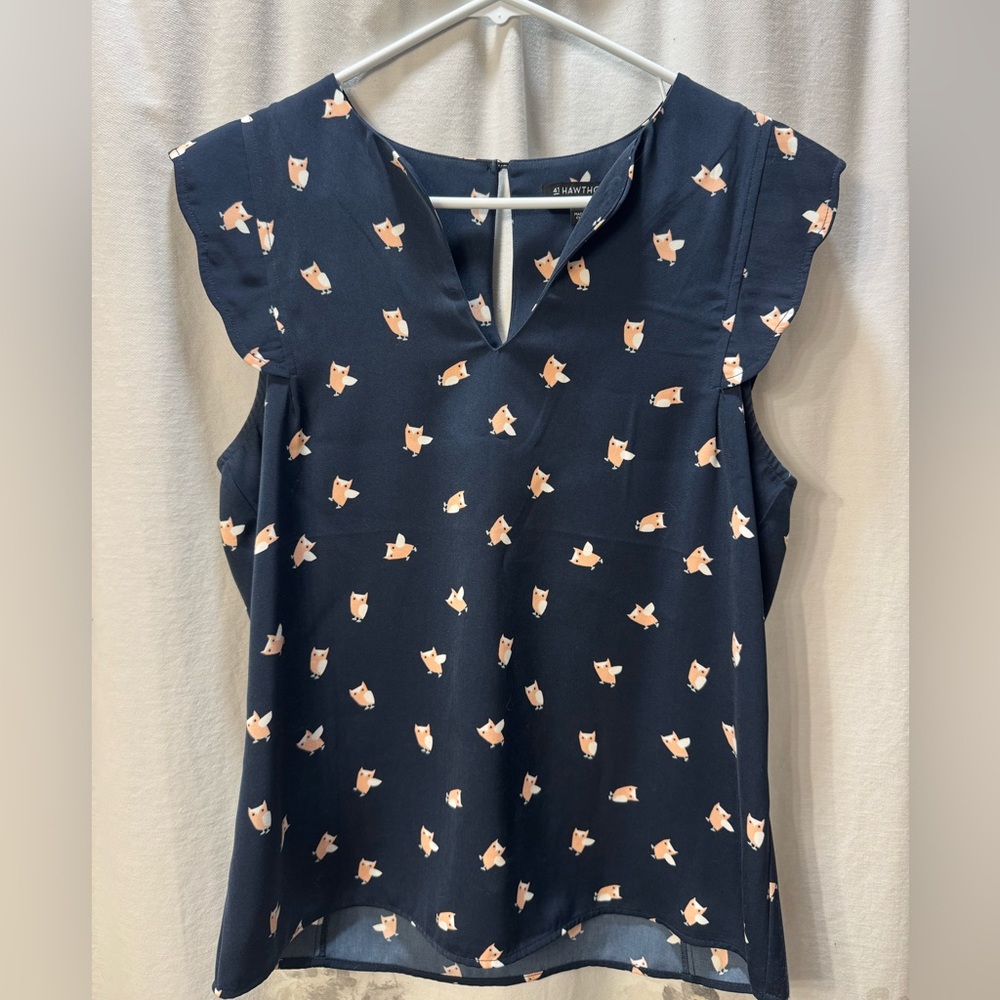 Dawney Scallop Trim Blouse